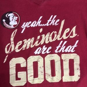 SOFFE Women's FSU Graphic V-Neck Tee, Size XL